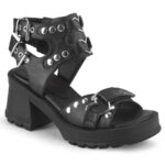 Bratty-07 Couro Vegano Preto Demonia Portugal