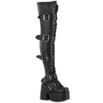 Camel-305 Black Stretch Couro Vegan Demonia Portugal