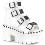 Cinzas-70 Couro Vegano Branco Demonia Portugal
