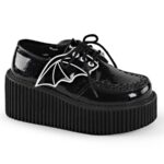 Creeper-205 Black Glitter Vinil Demonia Portugal - Image 2