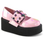 Creeper-230 Demonia Portugal Baby Pink Holo Patente - Image 2