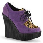 Creeper-304 Roxo Vegano Animal Camurça Demonia Portugal - Image 6