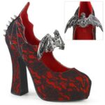 Demon-18 Demonia Portugal Vermelho Cetim-preto Renda - Image 6