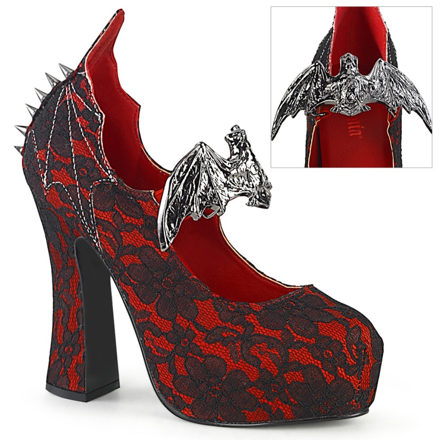demon_18_demonia_portugal_vermelho_cetim_preto_renda.jpg Demon-18 Demonia Portugal Vermelho Cetim-preto Renda - Image 1