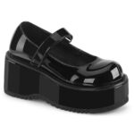 Demonia Portugal Black Patente Dollie-01