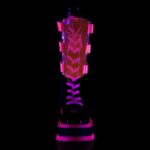 Demonia Portugal Black Patente-u V Neon Pink Slacker-156 - Image 3