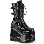 Demonia Portugal Black Patente Wave-150 - Image 6