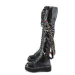 Demonia Portugal Black Str Vegan Couro Emily-377 - Image 4