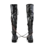 Demonia Portugal Black Str Vegan Couro Emily-377 - Image 5