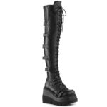 Demonia Portugal Black Vegan Couro-stretch Shaker-350