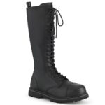Demonia Portugal Black Vegan Leather Riot-20