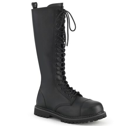Demonia Portugal Black Vegan Leather Riot-20