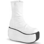 Demonia Portugal Branco Faux Camurça Violeta-100