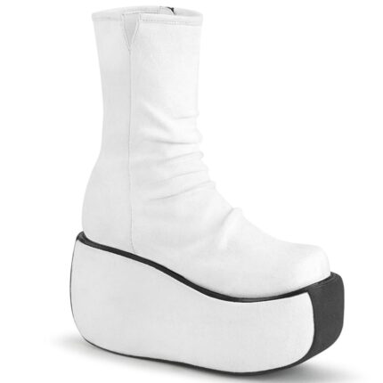 Demonia Portugal Branco Faux Camurça Violeta-100