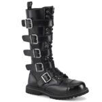 Demonia Portugal Couro Preto Riot-18bk