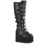 Demonia Portugal Couro Vegano Preto Swing-815wc - Image 6