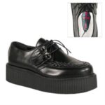 Demonia Portugal Couro Vegano Preto V-creeper-502 - Image 6