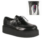 Demonia Portugal Couro Vegano Preto V-creeper-502 - Image 7