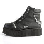 Demonia Portugal Couro Vegano Preto V-creeper-565 - Image 4