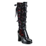 Demonia Portugal Couro Vegano Preto-vermelho Crypto-106 - Image 2