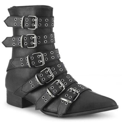 Demonia Portugal Couro Vegano Preto Warlock-70