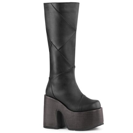 Demonia Portugal Preto Couro Vegan Camel-280