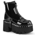 Demonia Portugal Preto Couro Vegan Cinzas-100