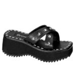 Demonia Portugal Preto Couro Vegan Flip-05 - Image 2