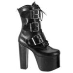 Demonia Portugal Preto Couro Vegan Torment-703 - Image 6