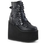 Demonia Portugal Preto Couro Vegano Swing-103