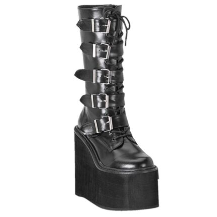 Demonia Portugal Preto Couro Vegano Swing-220