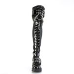Demonia Portugal Preto Stretch Couro Vegan Brotinho-304 - Image 3
