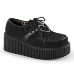 Demonia Portugal Preto Vegan Camurça-vegan Couro Creeper-206 - Image 2