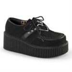 Demonia Portugal Preto Vegan Camurça-vegan Couro Creeper-206 - Image 6
