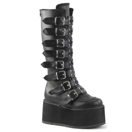 Demonia Portugal Preto Vegan Couro Damned-318