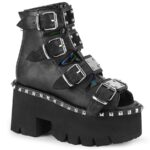 Demonia Portugal Preto Vegan Couro E Cinzas Holograma-70