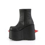Demonia Portugal Preto-vermelho Vegan Couro Slay-77 - Image 4