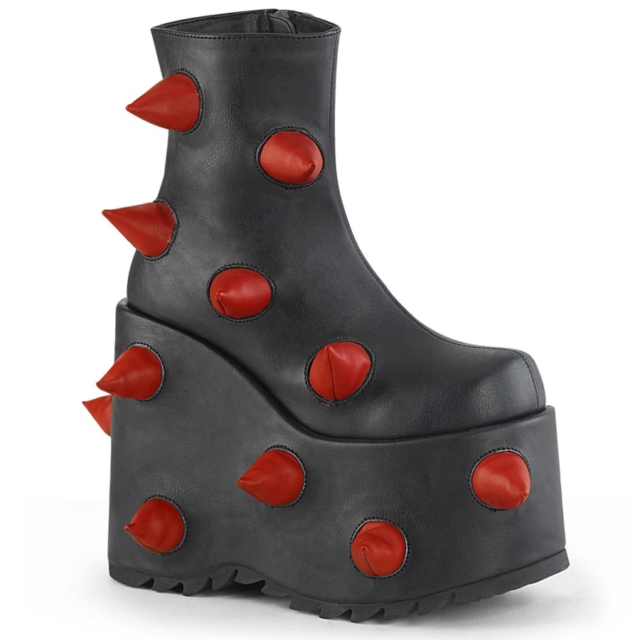 demonia_portugal_preto_vermelho_vegan_couro_slay_77.jpg Demonia Portugal Preto-vermelho Vegan Couro Slay-77 - Image 1