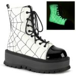 Demonia Portugal White Glow Slacker Couro Vegano-88