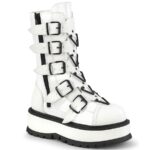 Demonia Portugal White Patente Slacker-160