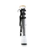 Demonia Portugal White Stretch Patente Wave-315 - Image 3