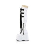 Demonia Portugal White Stretch Patente Wave-315 - Image 4