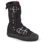 Deviant-207 Demonia Portugal Black Canvas-red