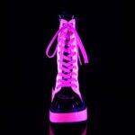Emily-350 Demonia Portugal Black U V Neon Pink - Image 3