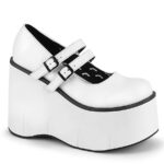 Kera-08 Couro Vegano Branco Demonia Portugal