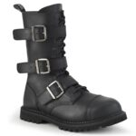 Riot-12bk Couro Vegano Preto Demonia Portugal - Image 2