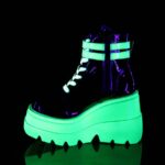 Shaker-52 Black Patente-u V Neon Green Demonia Portugal - Image 4