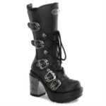 Sinistro-203 Couro Vegano Preto Demonia Portugal - Image 6