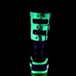 Slacker-156 Demonia Portugal Black Patente-u V Neon Green - Image 5
