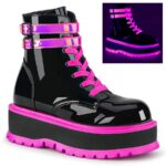 Slacker-52 Demonia Portugal Black U V Rosa Iridescente